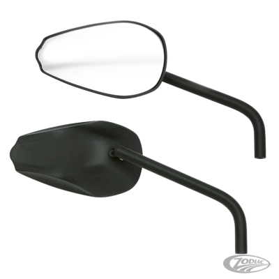 GZP Black Cobra mirror set w/round st