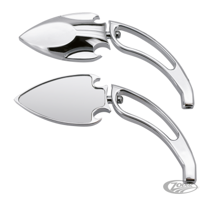 GZP Chrome Scarab mirrorset