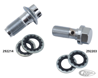 GZP Chrome banjo bolt 3/8"-24