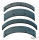 GZP Brake lining set asb. free 5 hole 38 (DE)