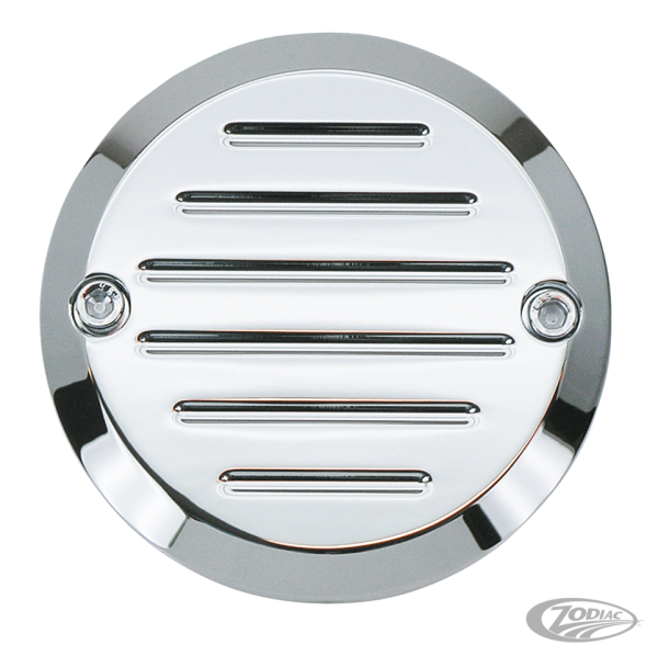 GZP Chrome billet timer cover Grooved 2- (DE)