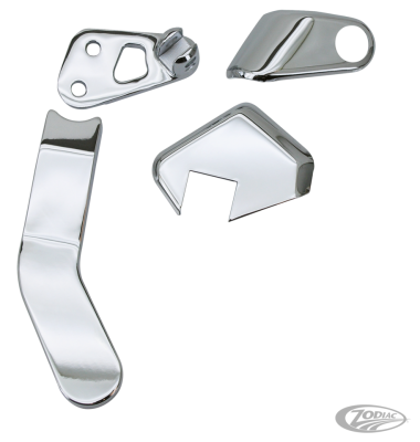 GZP Chr Passenger brckt & cover set FXD (DE)