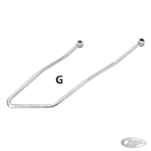 GZP Chrome Saddlebag supports FLST84-06 (DE)