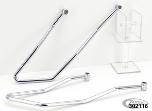 GZP Chrome Saddlebag supports FLST84-06