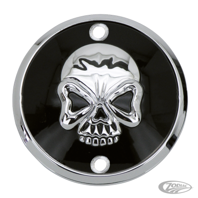 GZP Skull blck/chrome points cover verti