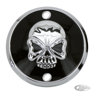 GZP Skull blck/chrome points cover verti