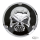 GZP Skull blck/chrome derby cover 3 hole