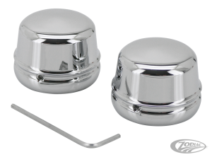 GZP Chrome axle covers FLH/T00-07 FXD04- (DE)