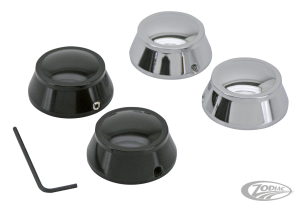 GZP Chrome swingarm pivot covers XL04