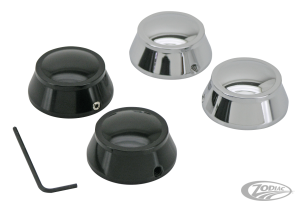 GZP Chrome swingarm pivot covers XL04