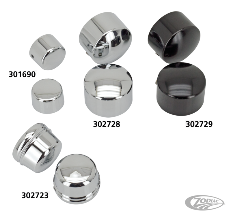 GZP Chr axle covers FLH/T08-UP FXD04+F*S (DE)