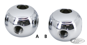 GZP Chr fr round brake tee 2x3/8-24+1x1/