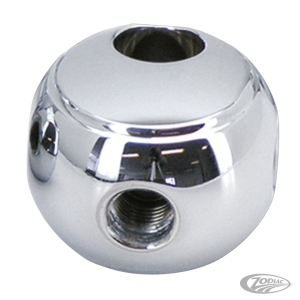 GZP Chr front round brake tee 3x 1/8NPT