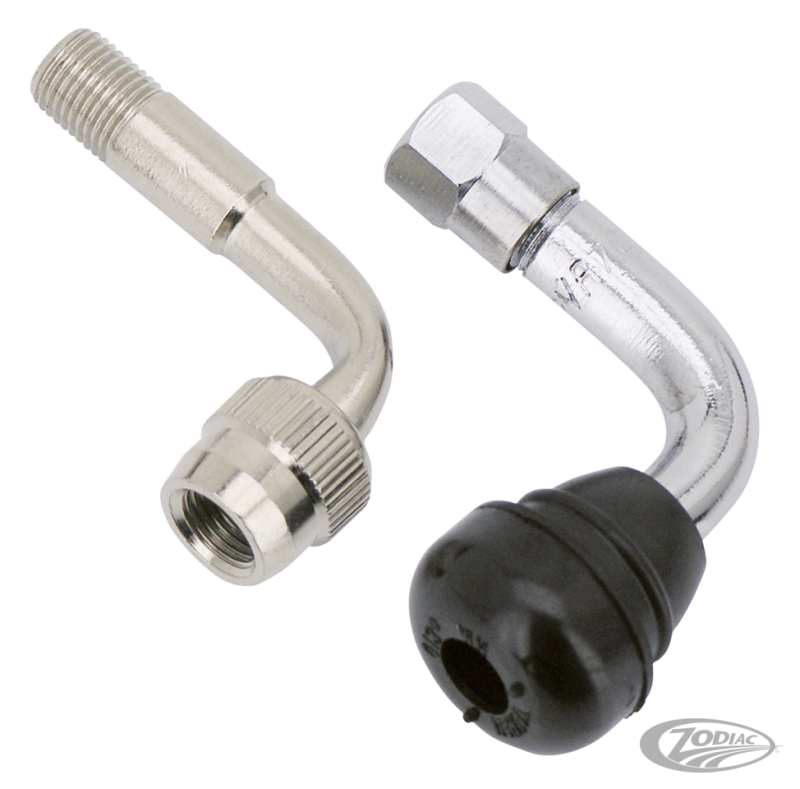 GZP Chrome tubeless tire valve 90 degr (DE)