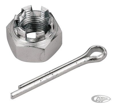 GZP Chrome 5/8-18 castle nut rear axle 8