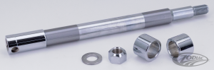 GZP Chr front axle kit FLH/T08-up