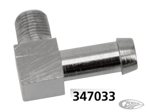 GZP 90 degree barb fitting 1/8"-27 NPT (DE)