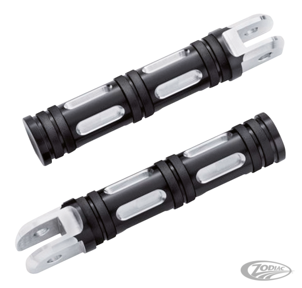 GZP Black edge cut rider footpegs (DE)