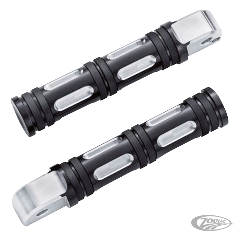 GZP Black edge cut passenger footpegs (DE)