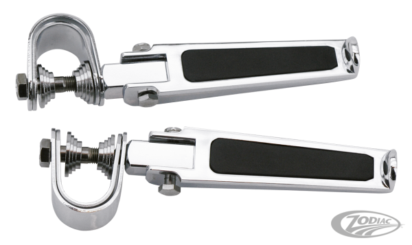 GZP Chrome clamp-on folding footpegs, pa (DE)