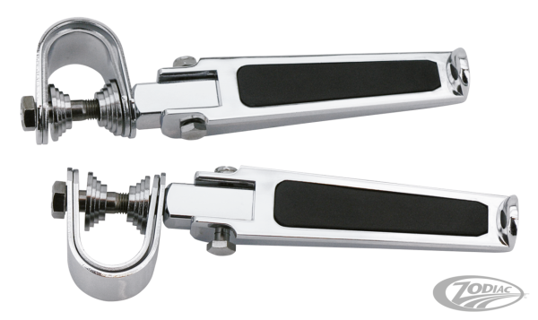 GZP Chrome clamp-on folding footpegs, pa (DE)