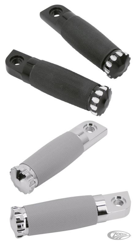 GZP Bronzed Turbo footpegs gray rubbe (DE)