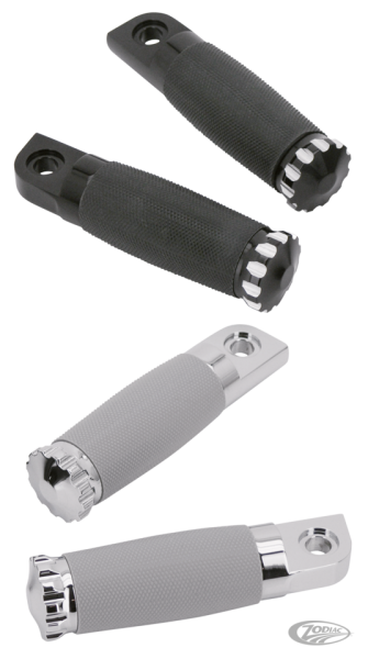 GZP Bronzed Turbo footpegs gray rubbe (DE)