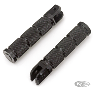 GZP Blk knurled rider footpegs ST18-up
