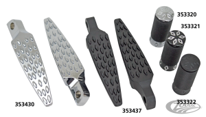 GZP Argyle 45dgr footpegs gl.Blk/raw cut