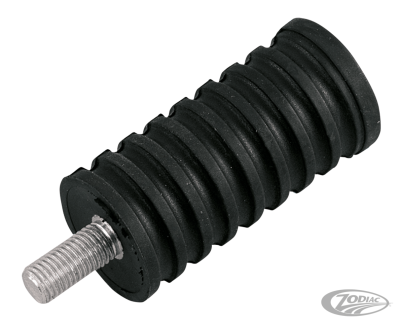 GZP Shifter peg w/long stud black rubber (DE)