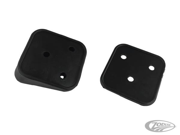 GZP Black rubberpadset licenseplate moun (DE)