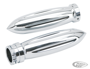 GZP Chrome billet grip set Rocket sty