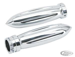GZP Chrome billet grip set Rocket sty