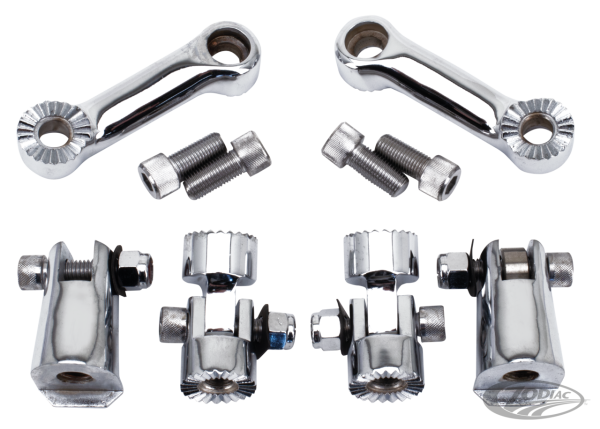 GZP FXR/FLSTC Adjustable foot peg mou (DE)