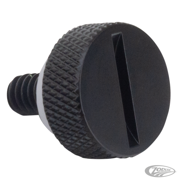 GZP Blk slotted Ezy seat screw 1-4-20 (DE)