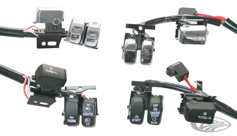 GZP Black handlebar switch kit 96-06 (DE)