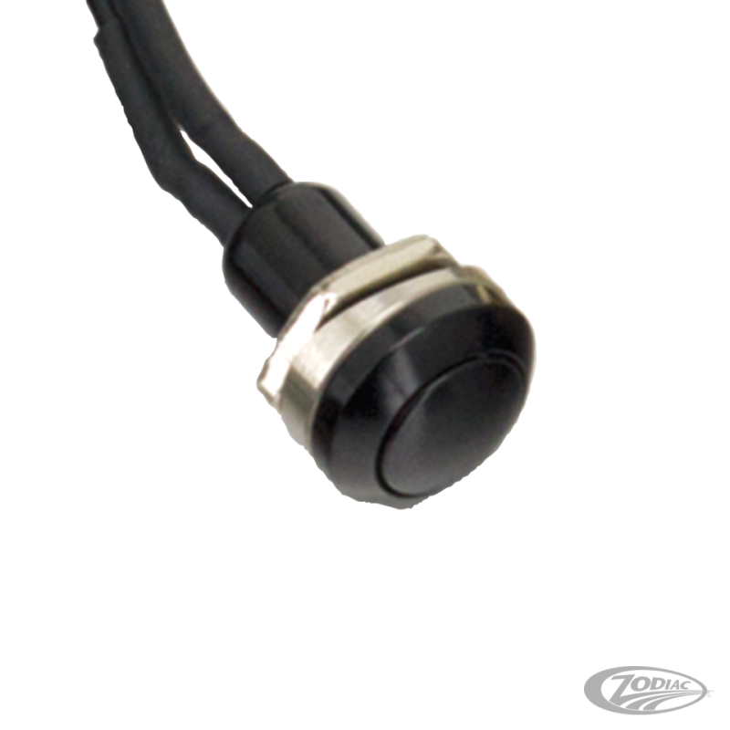 GZP Blk Mini push button switch 5/16 UNF (DE)