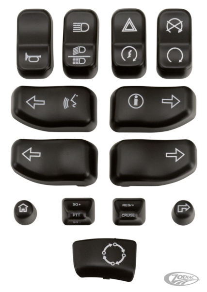 GZP Chr switch buttons kit FLH/T16-up (DE)
