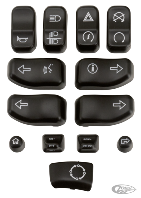 GZP Blk switch buttons kit FLH/T16-up (DE)