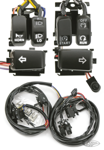 GZP Chr LED swtchkit w/radio+crse FL07up