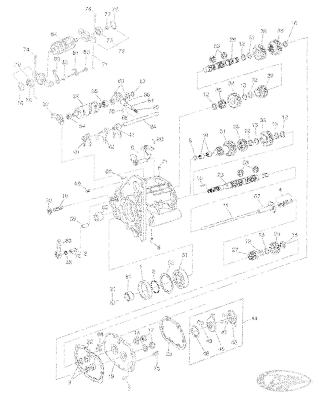 5pck Shifter Shaft Seal, steel (DE)