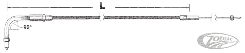 Idle cable Stealth E+G96 90+ LN=35" (DE)