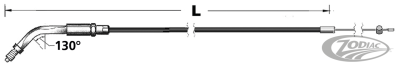 Throttle cable E+G81-95 LN=48" 135° (DE)