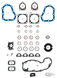 5pck Cyl. head gasket Teflon #16769-36 (DE)