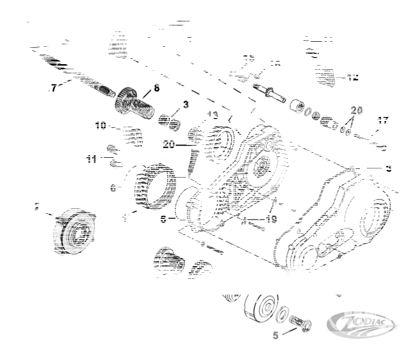 55mm Primary offset kit BT94-06 5 speed (DE)