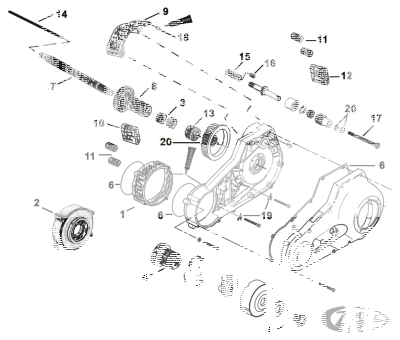 55mm Primary offset kit BT94-06 5 speed (DE)