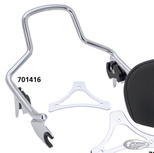 Det. Sissy Bar Shorty Chrome FLT09-up