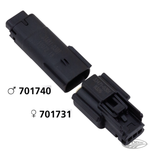 Molex 07Up 3-Position Male Black OEM7251 (DE)
