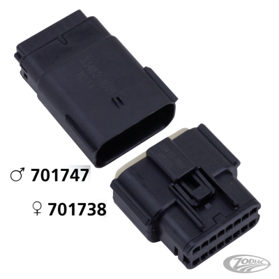 Molex 07Up 16-Position Male Black OEM721 (DE)