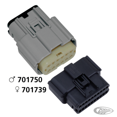 Molex 07Up 12-Position Female Gray OEM72 (DE)